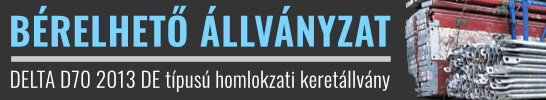 bérelhető állványzat